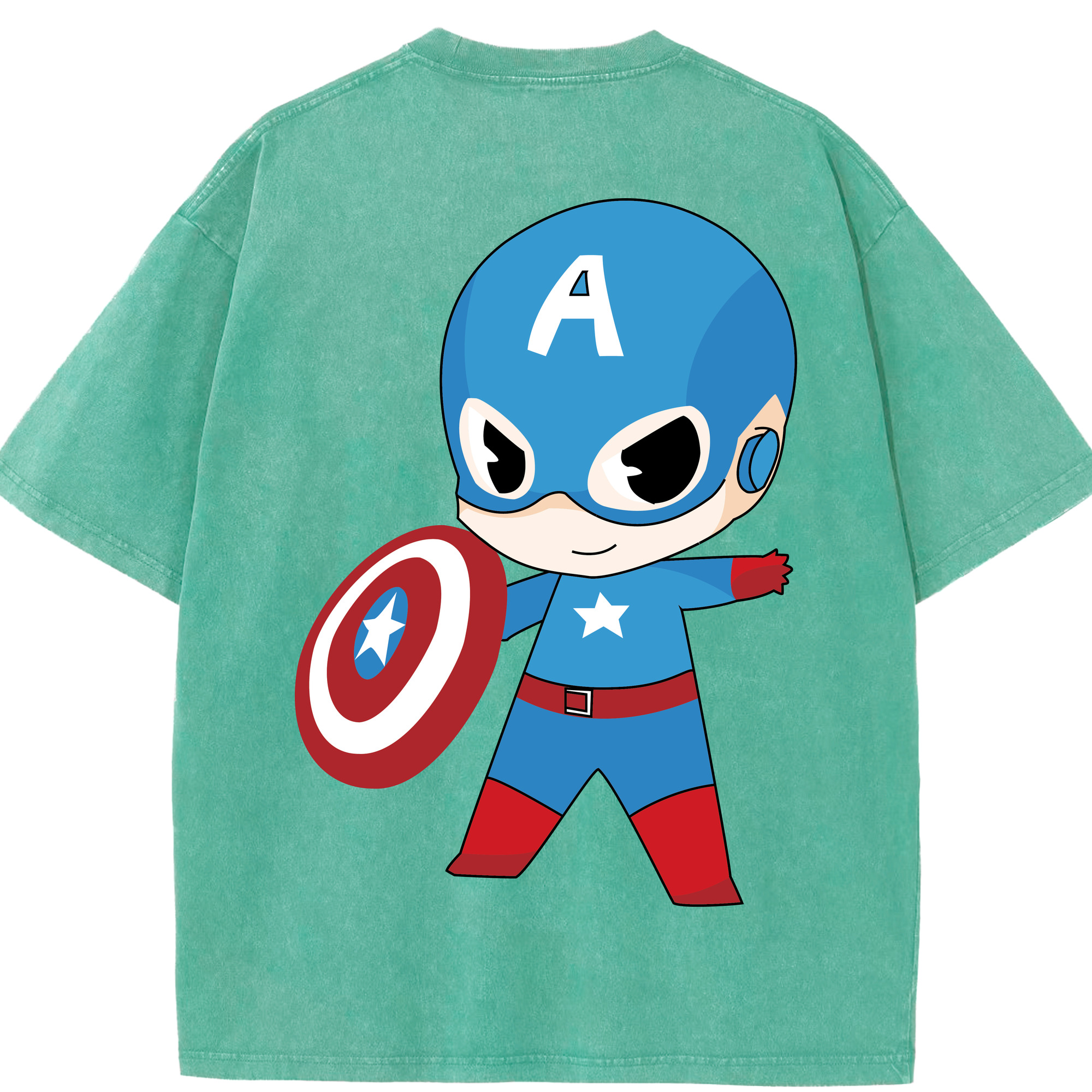 （画像用） アベンジャーズ The Avengers 綿100% ヴィンテージ風 半袖Tシャツ（背面プリント）